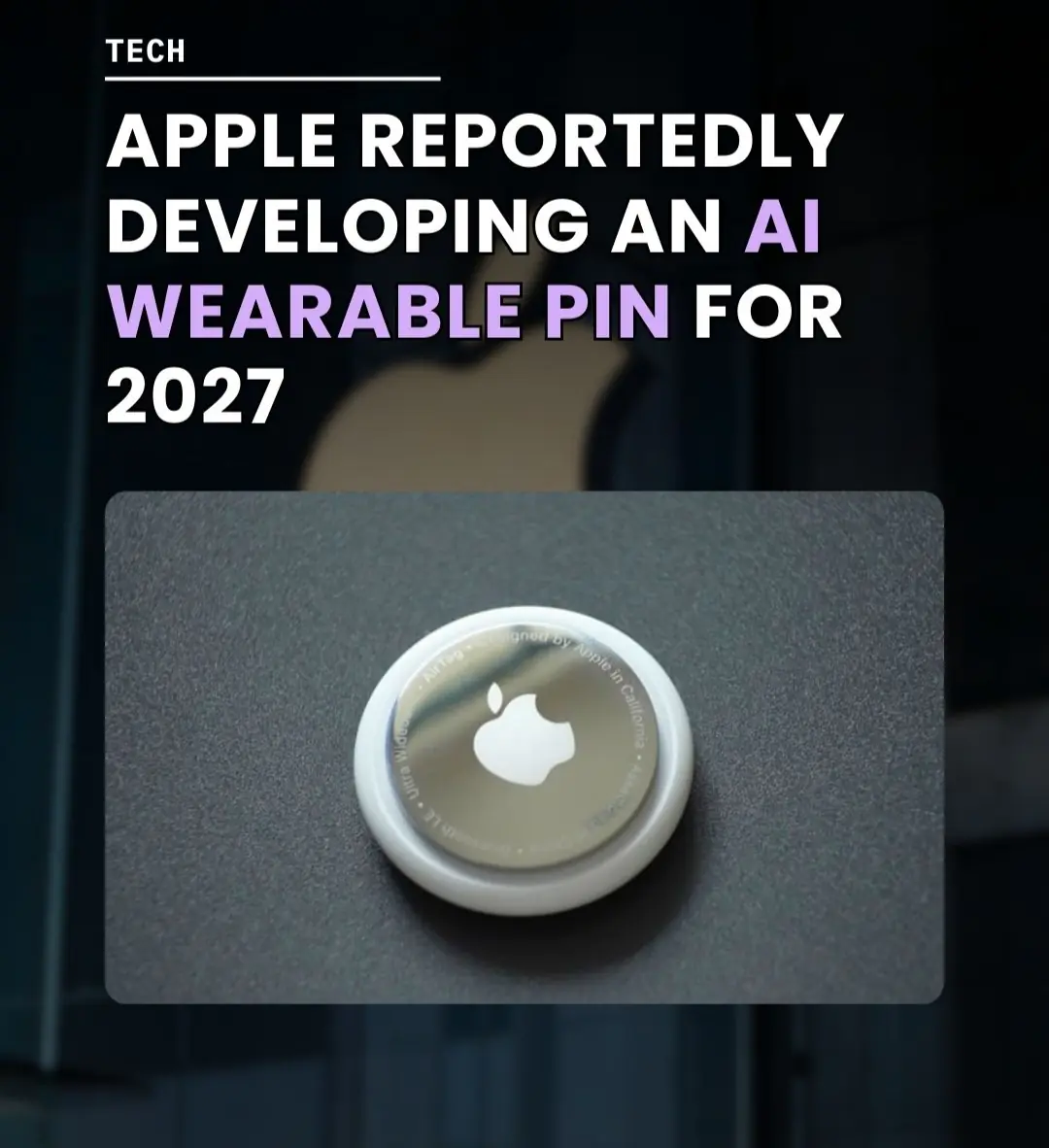 📍Apple AI Wearable Pin – भारत में और दुनिया में नया AI गैजेट क्रांति